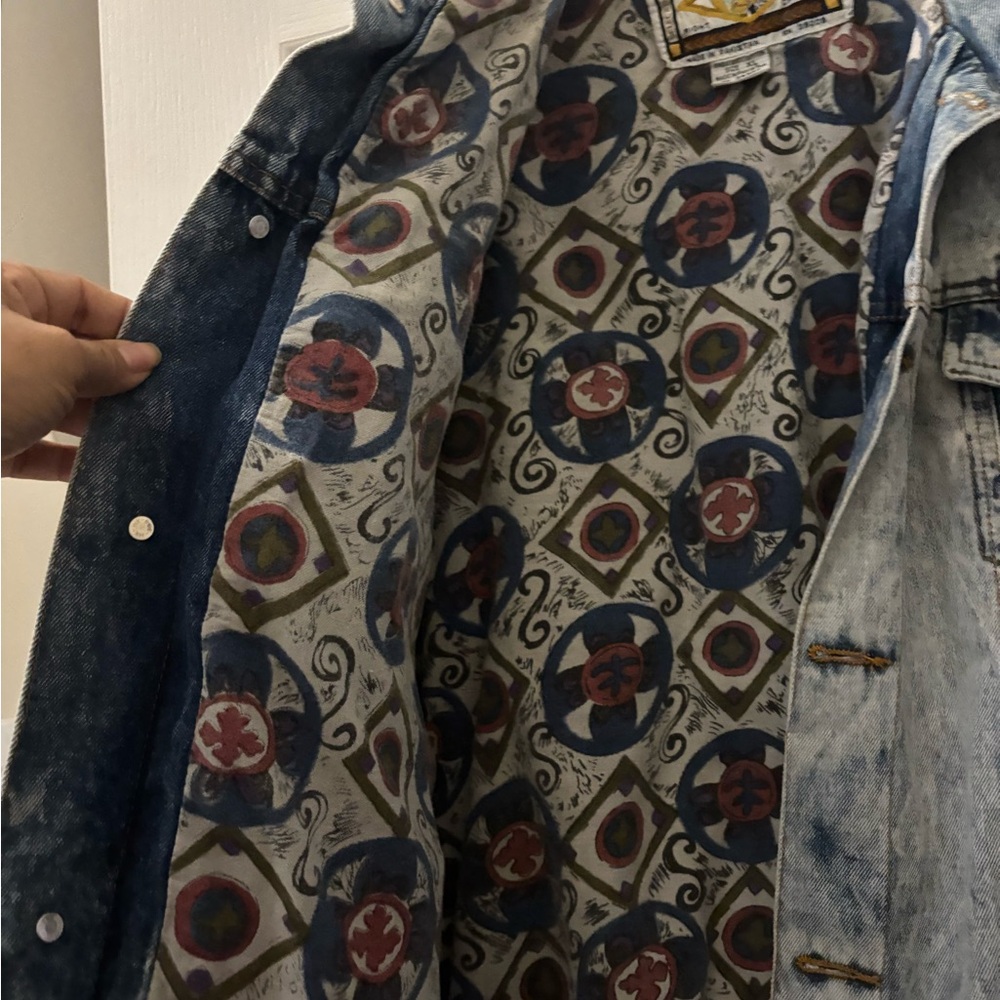 Vintage Acid Wash Denim Jacket Sierra Pacific - Picture 4 of 6